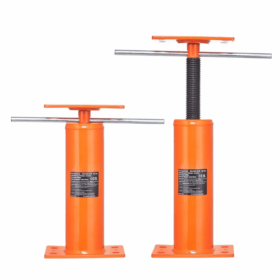 Floor Jack Posts 2-Pack, Adjustable House Jacks 12-16 Inch Height, Heavy Duty Steel Leveling Lift for Construction, Beams, Patios