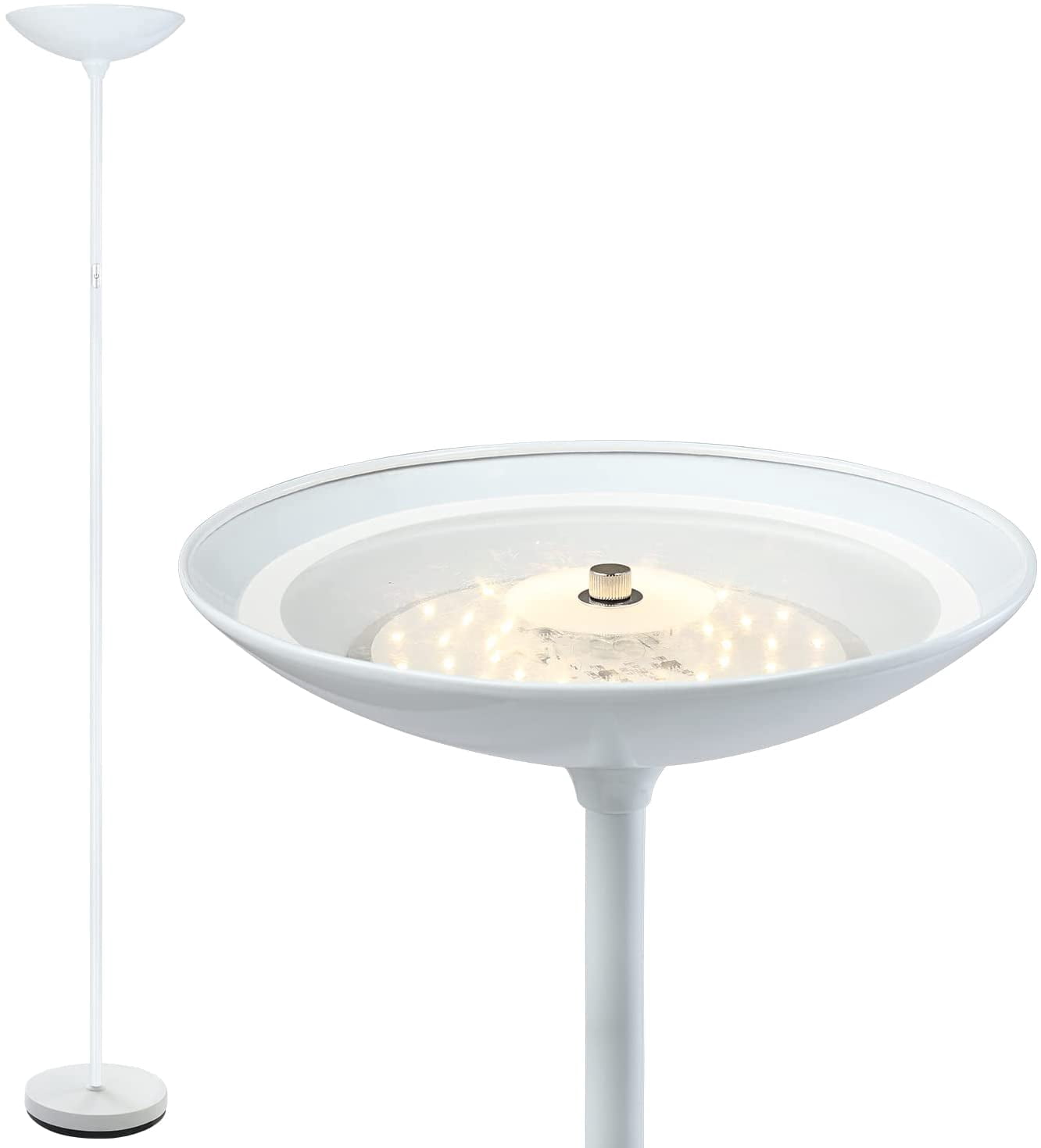 Floor Lamp, 70.5 InchTorchiere Standing Lamp, 20W 2000LM LED Halogen Floor Lamp,Stepless Dimmable