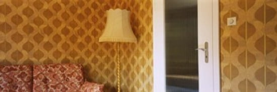 Floor Lamp In A Room Germany Canvas Art - Panoramic Images (36 x 12)