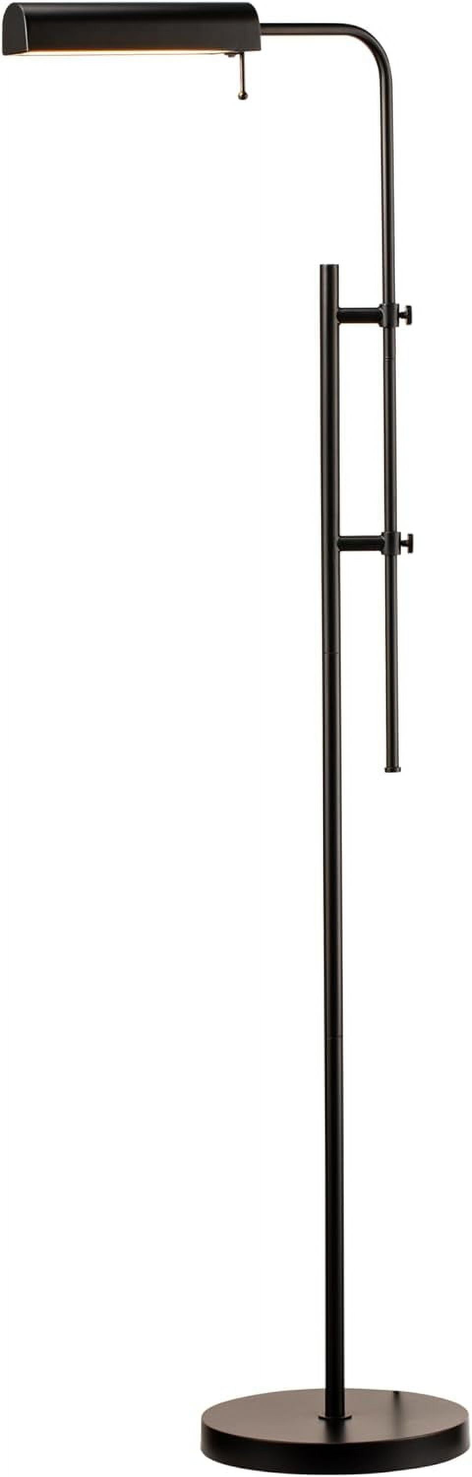 Cedric Black Adjustable Industrial Pharmacy Floor Lamp
