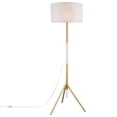 thumbnail image 1 of Floor Lamp Light, White Natural, Wood, Modern Contemporary, Mid Century Living Kitchen Cafe Bistro Restaurant Hospitality, 1 of 10