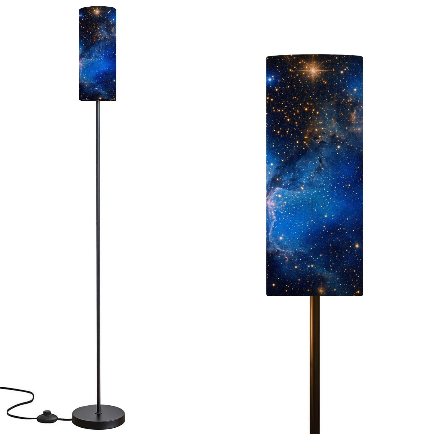 Floor Lamp for Living Room with 3 Color Temperature Blue Universe Space