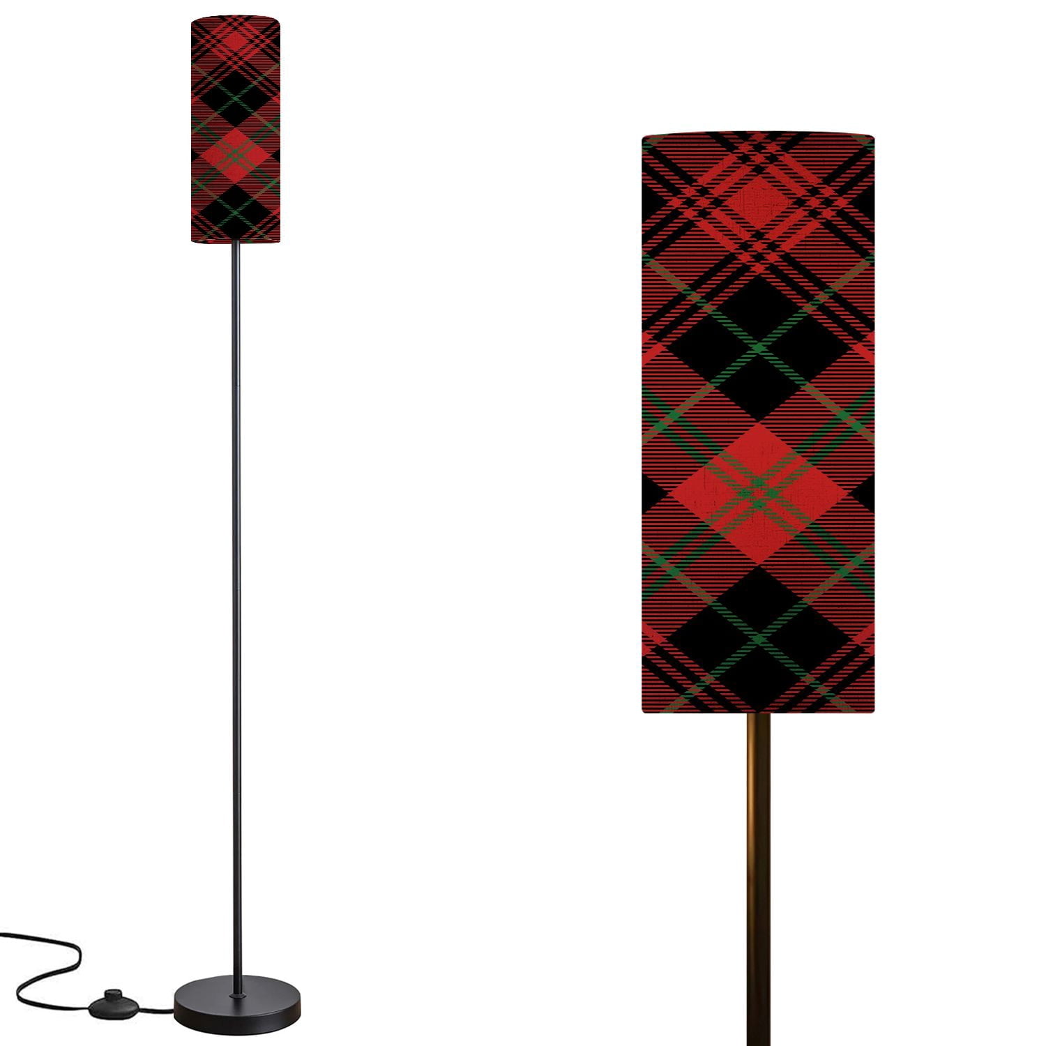 Floor Lamp for Living Room with 3 Color Temperature Red black green ...
