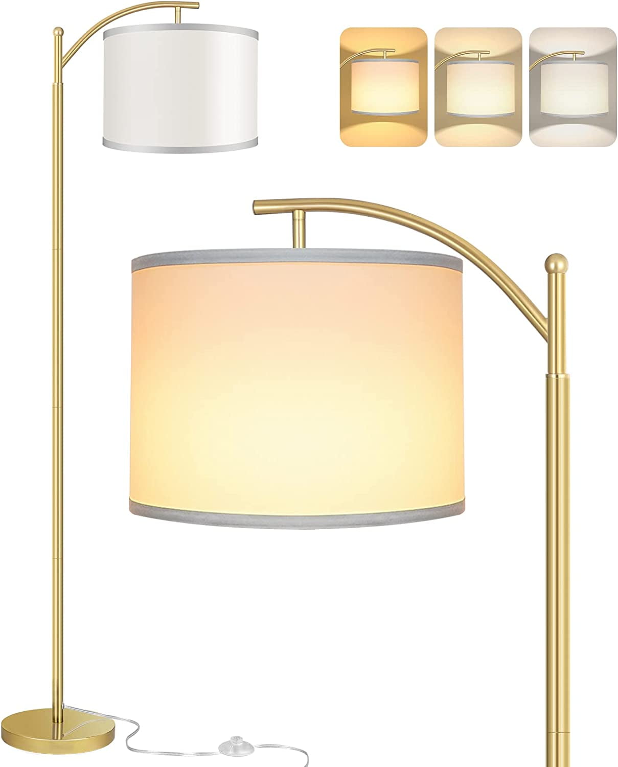 Floor Lamp for Living Room, 4 Color Temperature LED Floor Lamp with