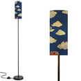 thumbnail image 1 of Floor Lamp for Living Room Bedroom Office with 3 Color Temperature LED Bulb Japanese Fantasy Cloud Seamless Modern Standing Lamp, Dimmable Corner Floor Lamp with Remote, 1 of 5