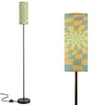 thumbnail image 1 of Floor Lamp for Living Room Bedroom Office with 3 Color Temperature LED Bulb Psychedelic checkerboard mosaic ornament Visually Modern Standing Lamp, Dimmable Corner Floor Lamp with Remote, 1 of 5