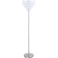 Floor Lamp,Modern Home Decor Floor Lamp with Bottom Switch and Crystal