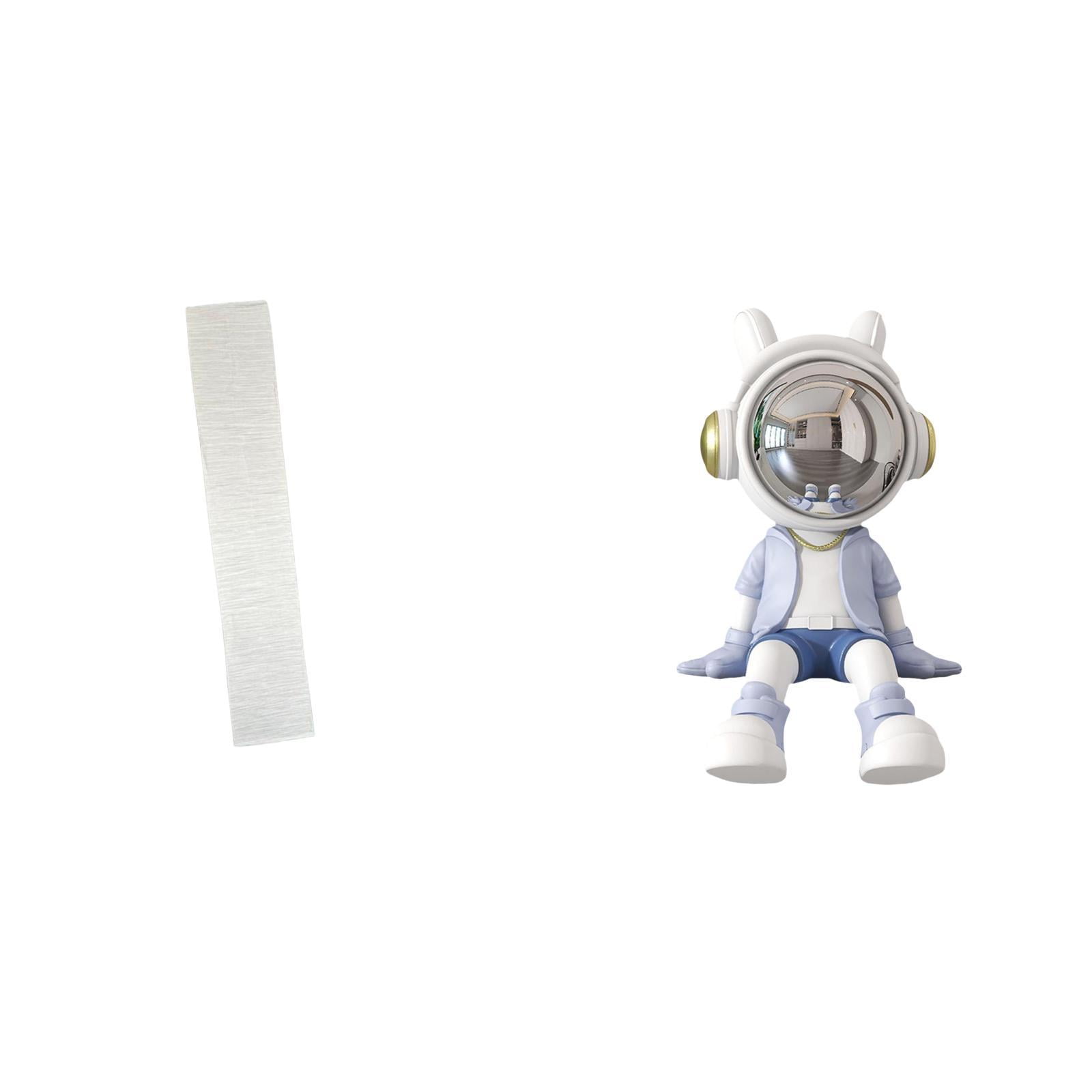 Floor Lamp Shade Astronaut Statue Desktop Figurine Paper Resin Material for Living Room Office Shelf Decoration
