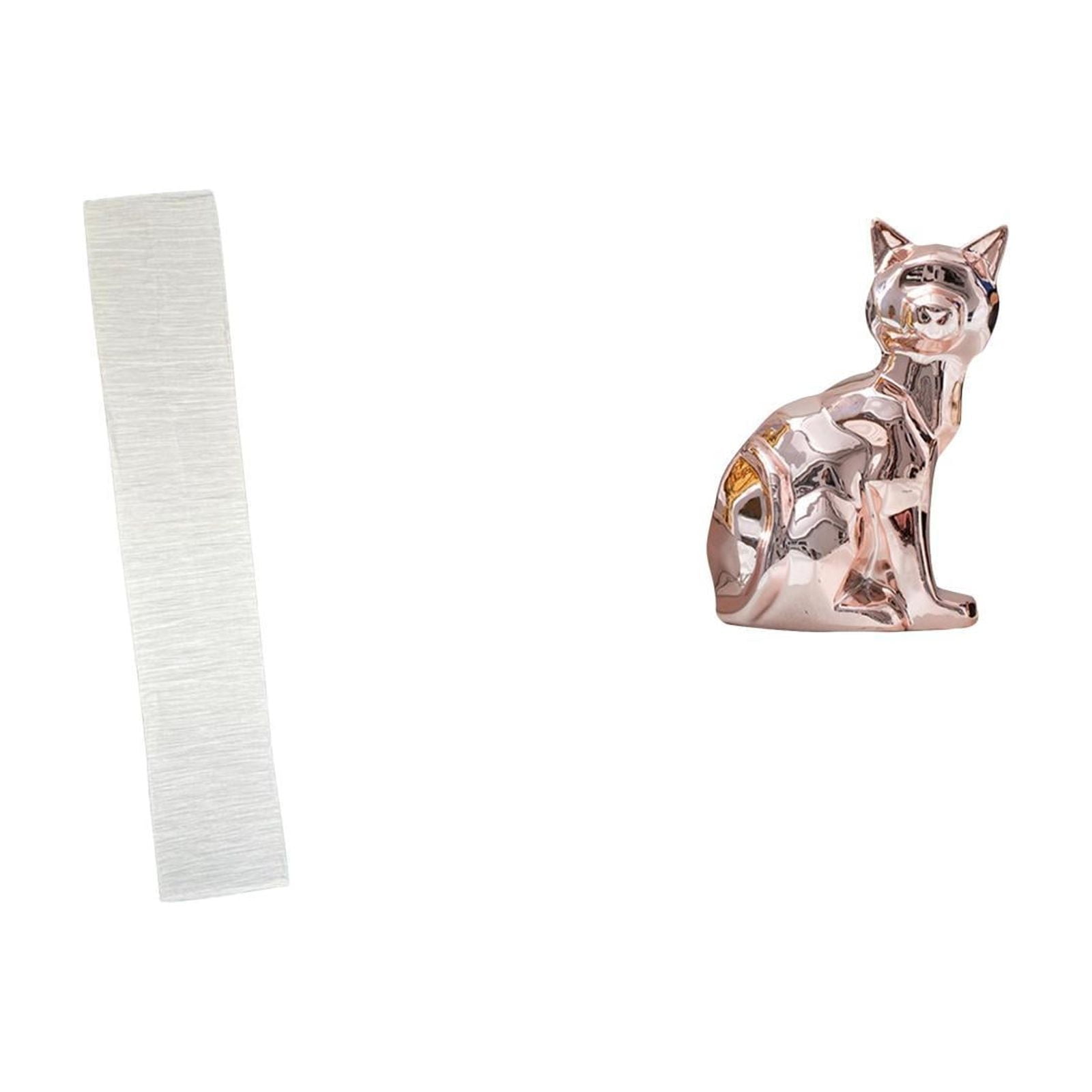 Floor Lamp Shade Cat Statue Figurine Paper Material for Living Room Shelf and Desk Home Decoration