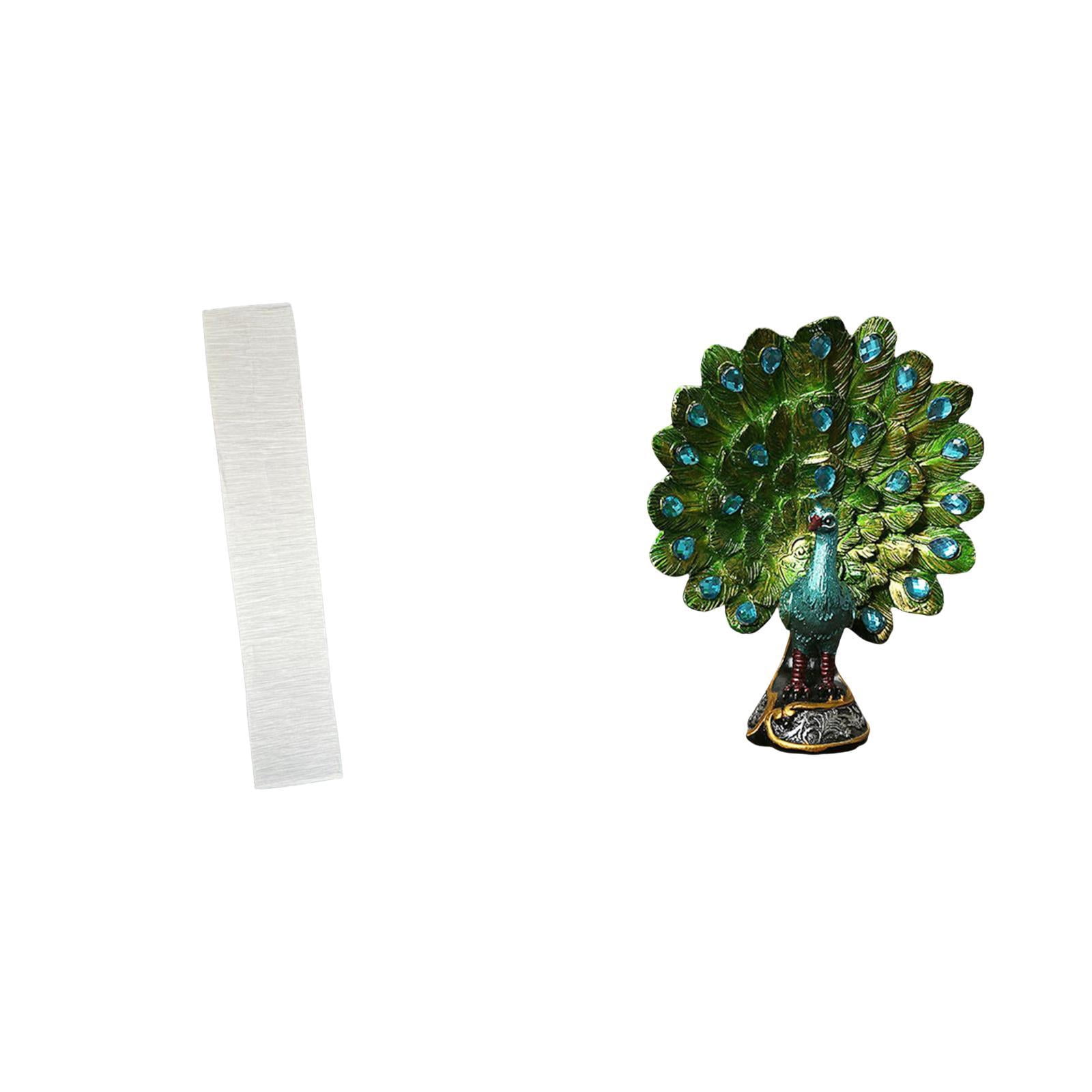 Floor Lamp Shade Peacock Statue Desktop Figurine Elegant Paper Material for Living Room Bedroom Office Decoration