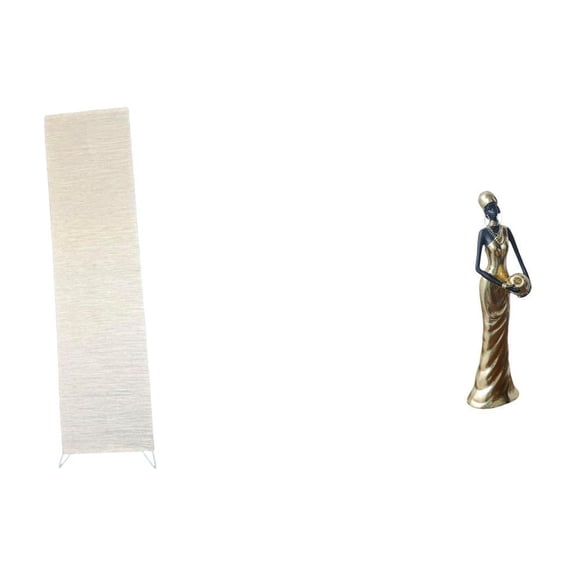 Floor Lamp Shade Women Figurine Sculpture African Tribal Lady Minimalist Resin Bedroom Study
