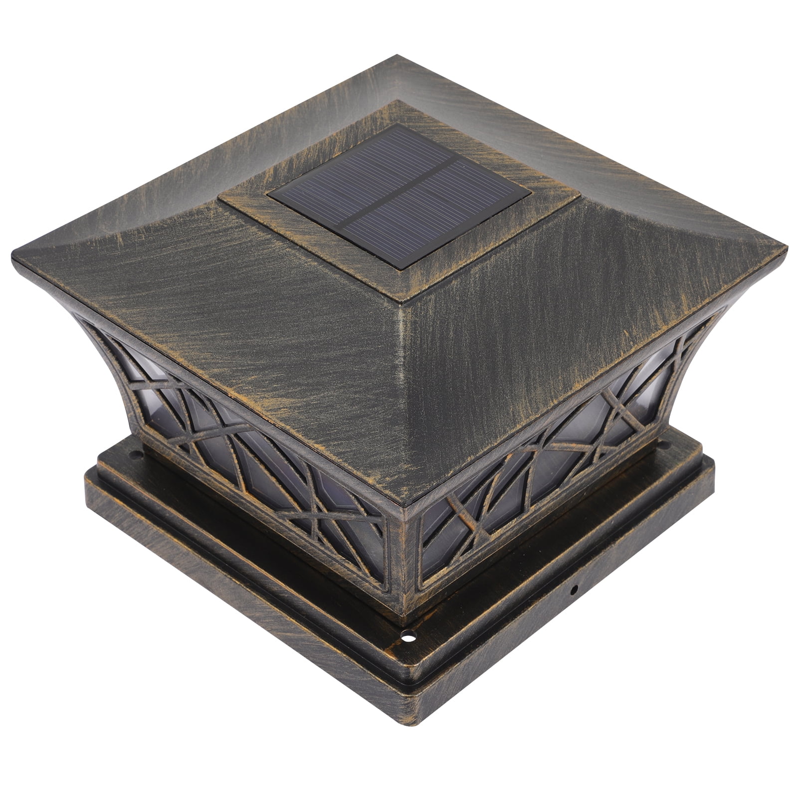 Floor Lamp Solar Lantern Led Lights for outside Waterproof Outdoor Post Fixture