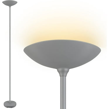 Floor Lamp, Standing Lamp, 20W 2000LM LED Torchiere Floor Lamp, Stepless Dimmable, Touch Control, 3000K Daylight, 50000hrs Lifespan, Floor Lamps for Living Room, Standing Lamps for Bedroom Gray
