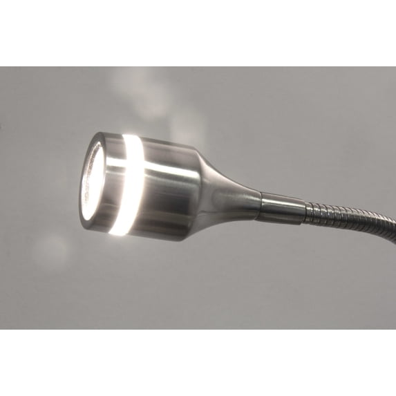 Floor Lamp in Brushed Steel Metal Adjustable LED