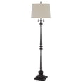 thumbnail image 1 of Floor Lamp with Tubular Turned Resin Support and Pull Chain, Dark Bronze- Saltoro Sherpi, 1 of 5