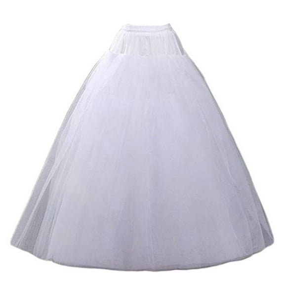 Floor Length Petticoats Wedding Slips 4 Layers White Wedding Dress Crinoline