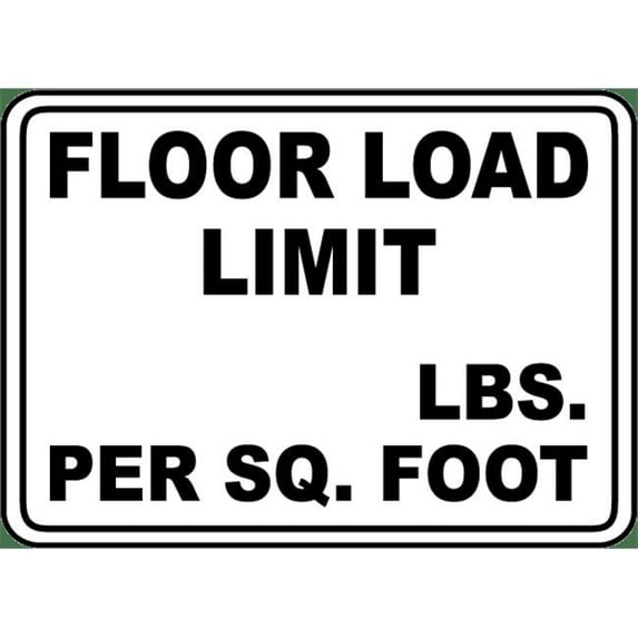 Floor Load Limit Sign & Labels