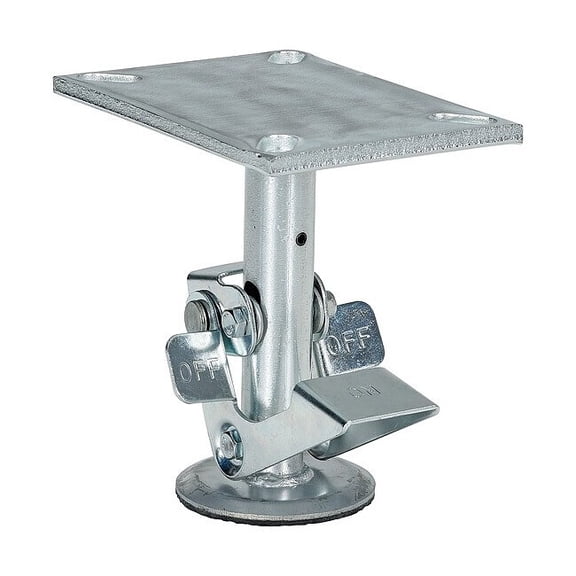 Manufacturer Varies Floor Lock,Top Plate,7 in H,6 in. Caster FL-LK-6EH