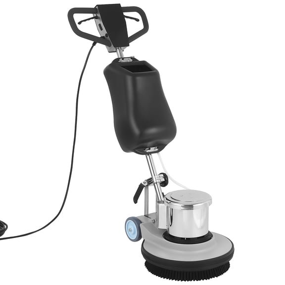 Hemoton Electric Floor Scrubber and Buffer Machine Grey Multifunctional for All Floors