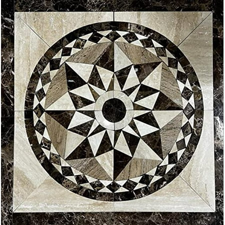 Floor Marble Medallion 30''x 30''