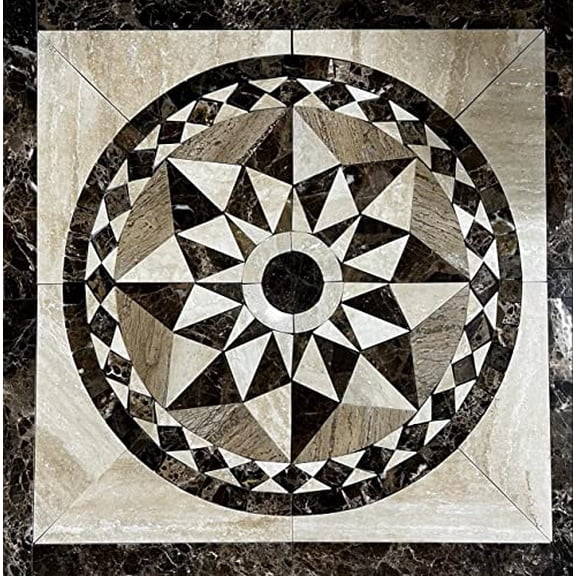 Floor  Marble Medallion 30''x 30''