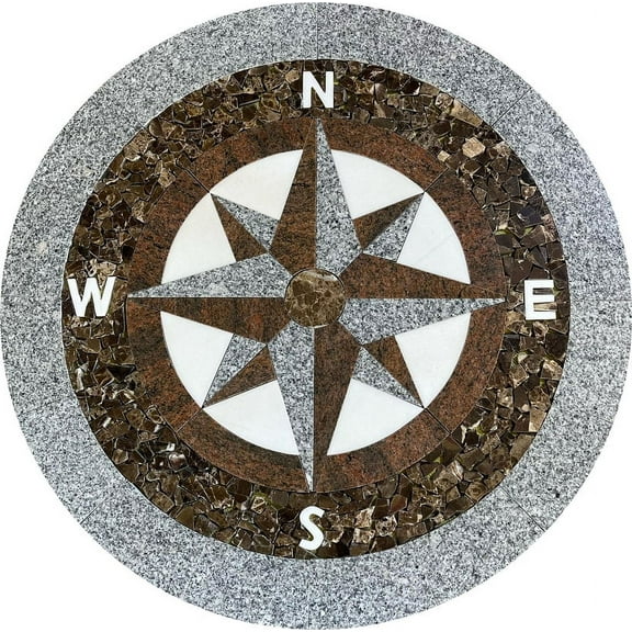 Floor Marble Medallion 32'' x 32''