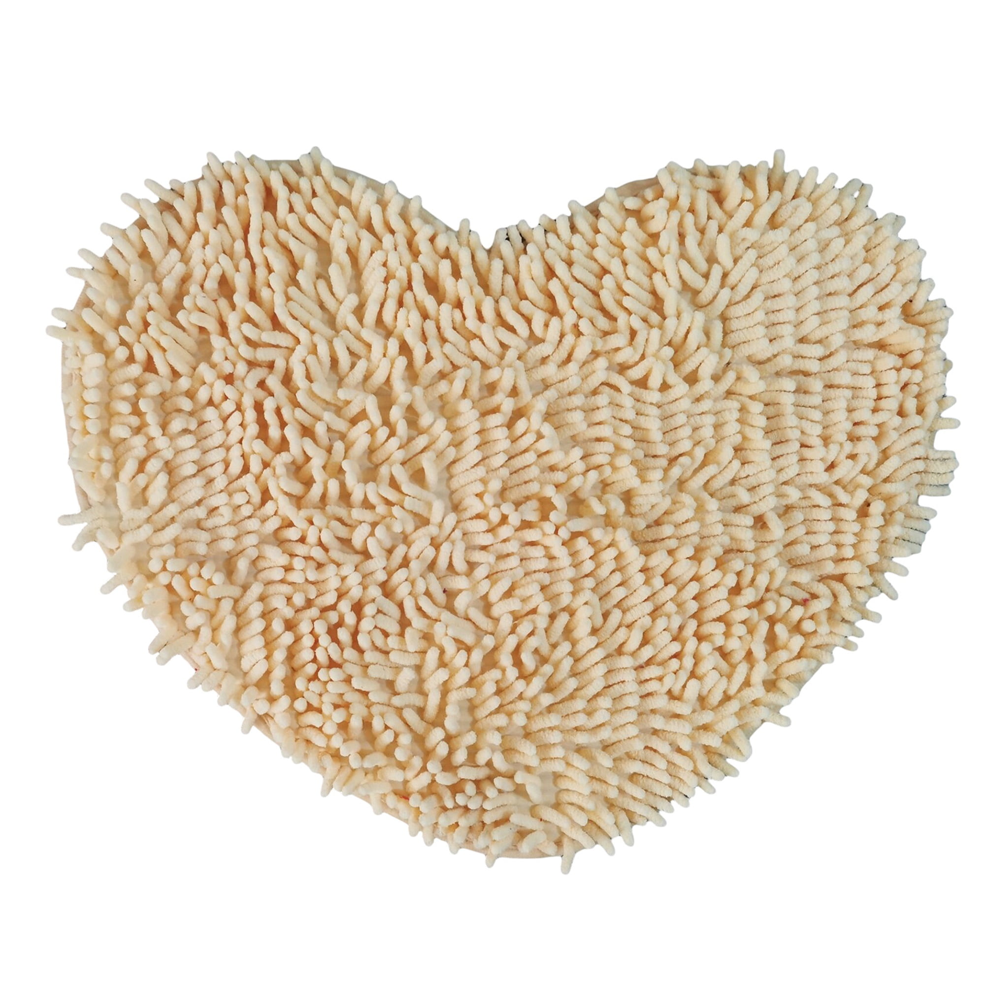 Floor Mat, AntiSlip Solid Color HeartShaped Carpet Footcloth