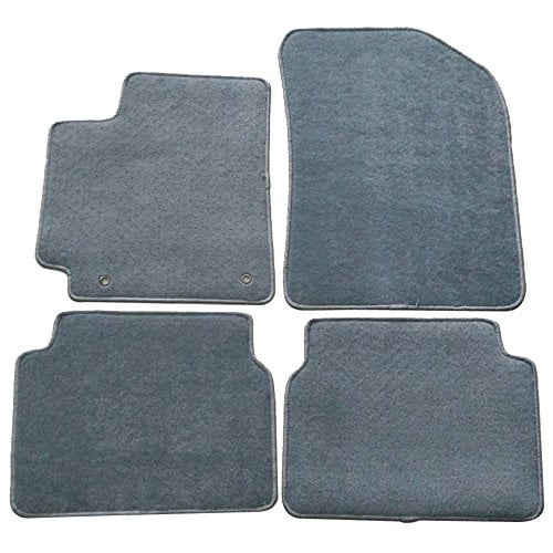 Floor Mat Compatible with 2009-2013 Toyota Corolla, Front & Rear Gray/Grey 4PC Nylon Car Floor Carpets Carpet Liner by IKON MOTORSPORTS, 2010