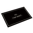 Floor Mat Entry Door Mat English Letters Personalized Brown Background