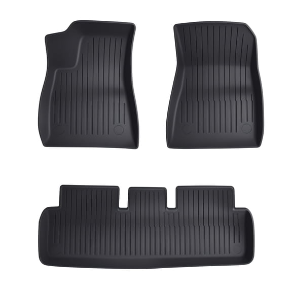 Floor Mat Full Set, Superior Carpet Floor Mats for Tesla Model Y, All Weather Anti-Slip TPE Automotive Interior Cargo Liners Trunk Mats (3Pcs/Set)-1