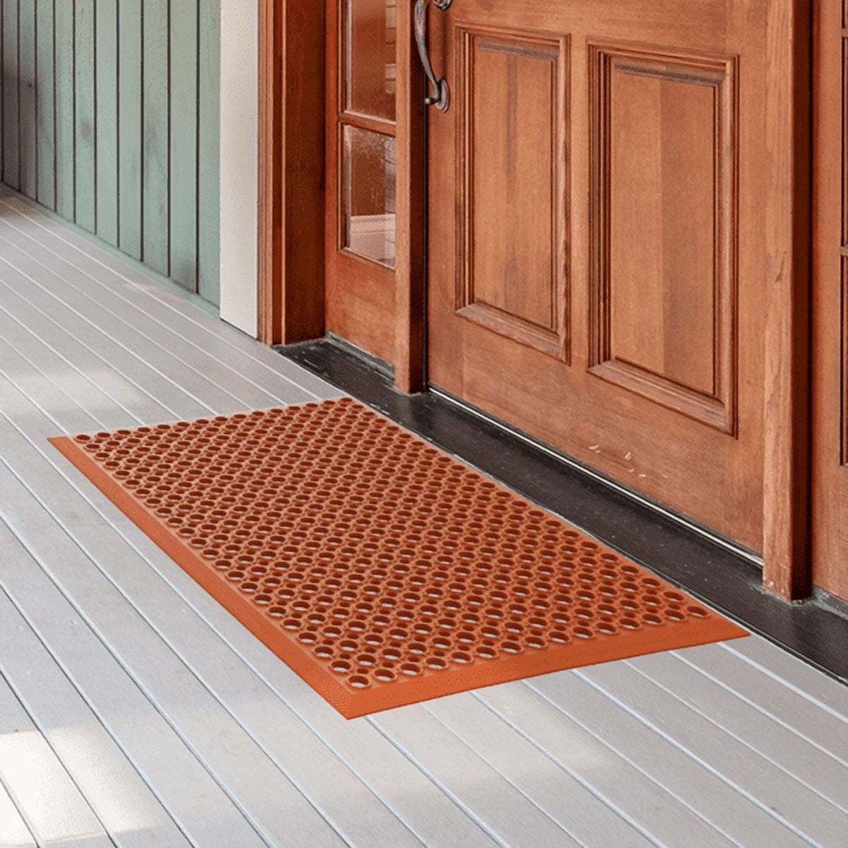 Floor Mat Non-Slip Anti-Fatigue Cushioned Mat, Waterproof Heavy Duty Mat for Kitchen, Garage, Workshop, Gym, Indoor & Outdoor Use