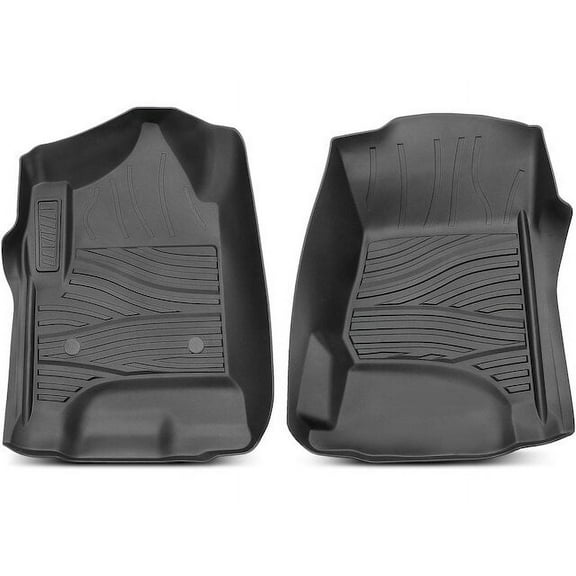 Floor Mat Set 2 - Compatible with 2014 - 2018 Chevy Silverado 1500 2015 2016 2017