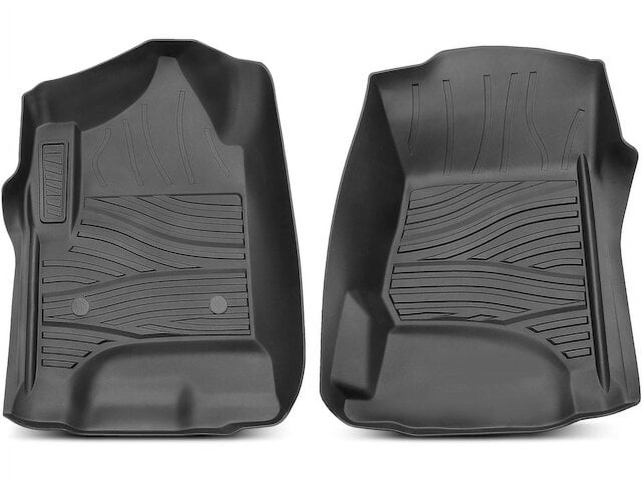 Black Custom Fit All-Weather Floor Mats for Chevrolet Tahoe and GMC Yukon