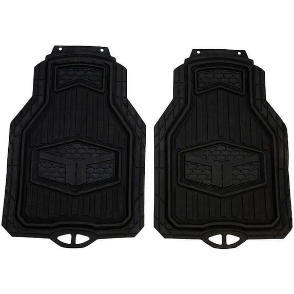 Floor Mat Set 2 Piece - Compatible with 1953 - 1999 Ford F-250 1954 1955 1956 1957 1958 1959 1960 1961 1962 1963 1964 1965 1966 1967 1968 1969 1970 1971 1972 1973 1974 1975 1976 1977 1978 1979