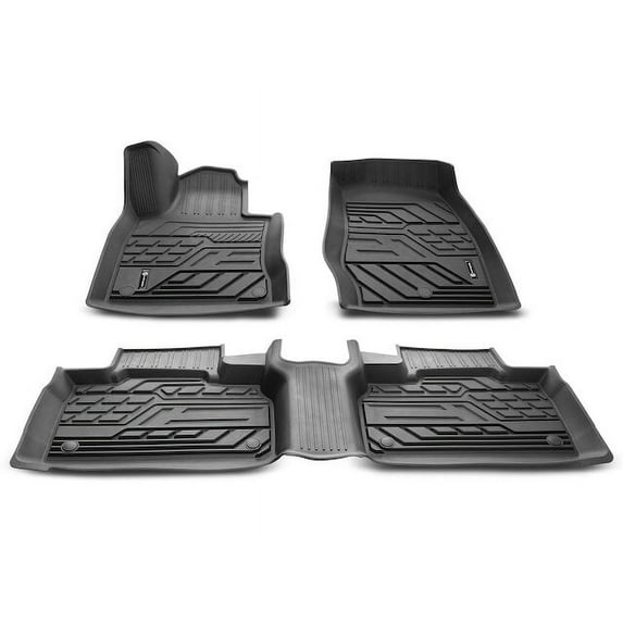 Floor Mat Set 3 - Compatible with 2020 - 2023 Ford Explorer Sport Utility 4-Door 2021 2022
