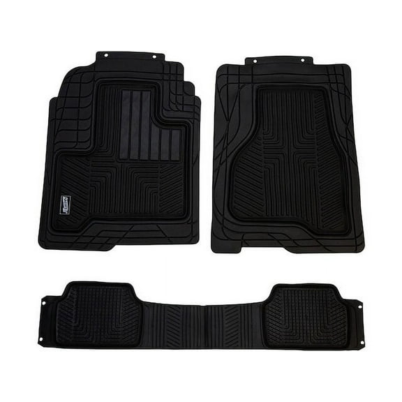 Floor Mat Set 3 Piece - Compatible with 1960 - 1974 Chevy K20 Pickup 1961 1962 1963 1964 1965 1966 1967 1968 1969 1970 1971 1972 1973