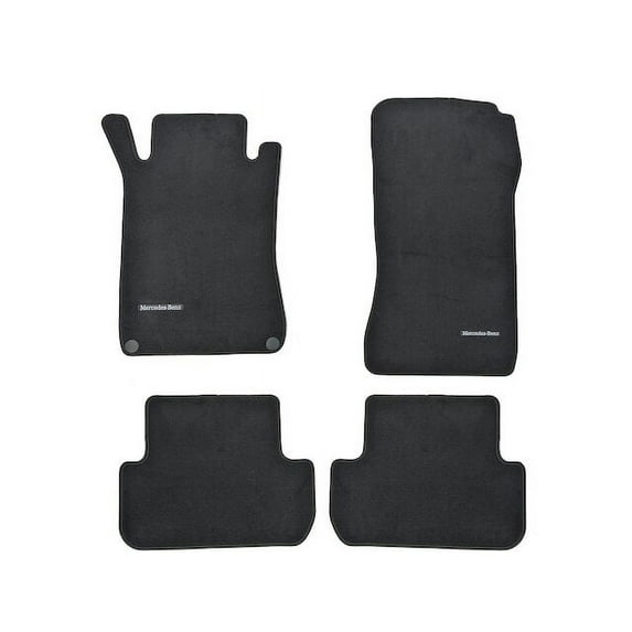 Floor Mat Set 4 Piece - Compatible with 2006 - 2009 Mercedes-Benz CLK350 Convertible 2007 2008