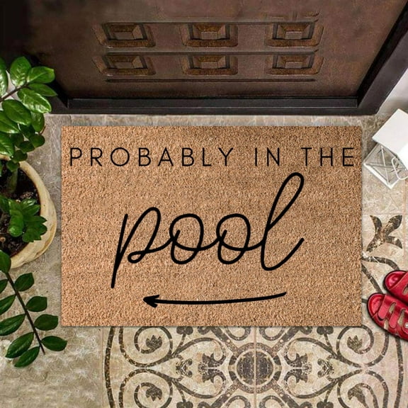 Floor Mats,1 X Floor Mat,Pissing Pants Funny Wooden Plaque Best Friend Gift,Polyester Carpet