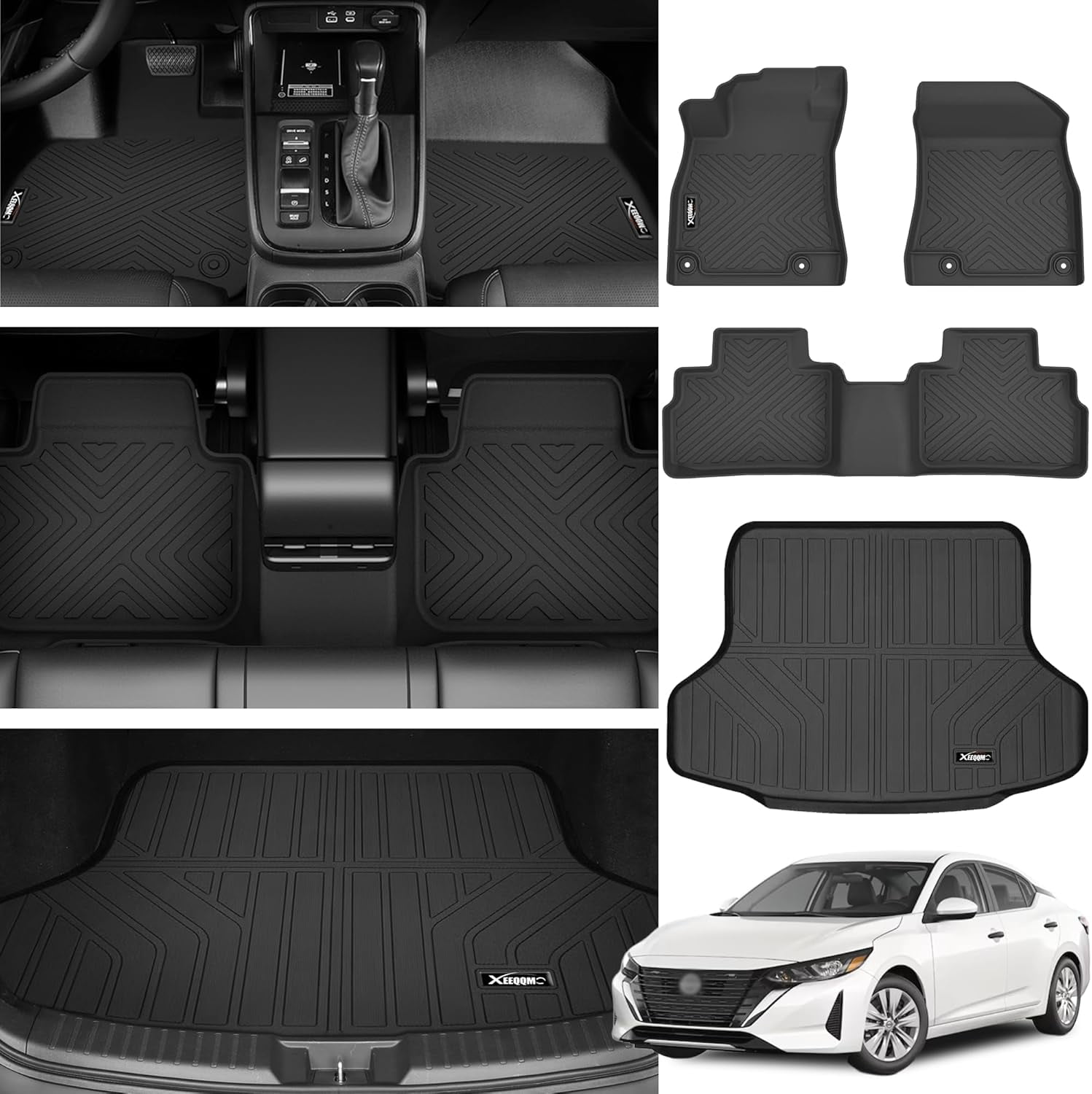 Floor Mats for 2020-2025 2026 Nissan Sentra with Cargo Liner All ...