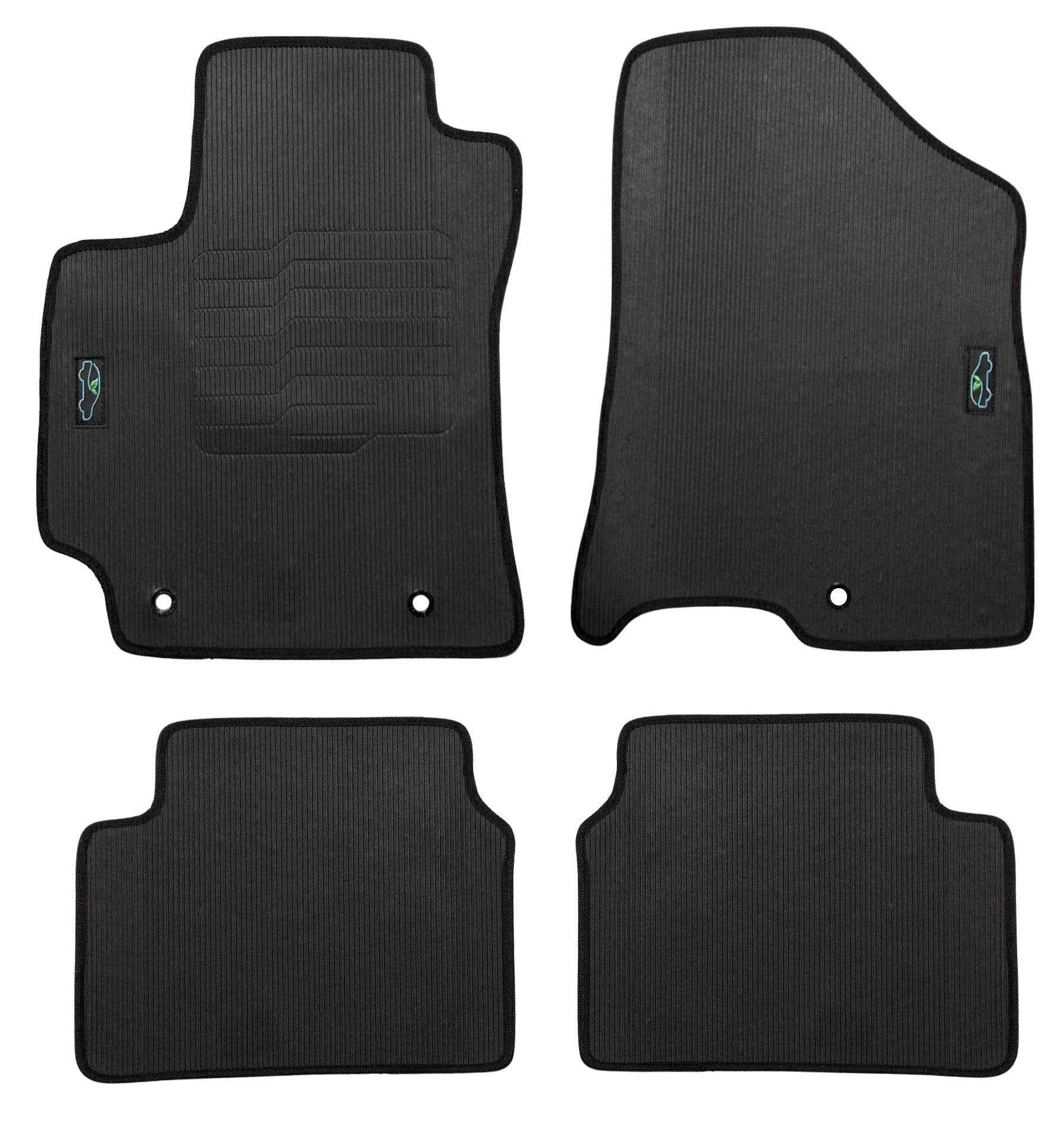 ELMASLINE - Set di tappetini in gomma 3D e vaschetta per bagagliaio per Hyundai Kona 2 (2023-2025) | SX2 (2ª generazione) | Trazione: Mild-Hybrid/Hybrid/Benzina/Diesel | Accessori per tappetini del