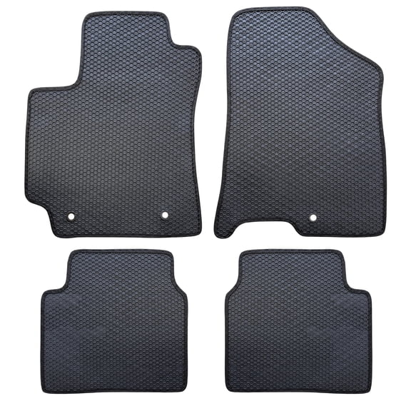 All Weather Floor Mats for 2024 to 2026 Hyundai Kona SEL/SE/N Line/Limited, Front and Rear (Not for Electric Models)