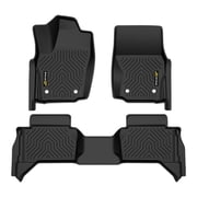 Floor Mats All Weather Liners Fit for 2024 Toyota Tacoma Accessories Double Cab Front & Rear 2-Row Custom Fit TPE, Automatic