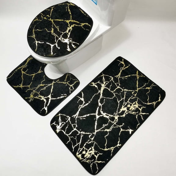 Floor Mats Bath Mats For Bathroom - Bathroom Rugs Memory Foam Bath Mat Set 3 Pcs Bathroom Rugs Set Toilet Mats Soft Comfortable Water Absorption Nonslip Thick Machine Wash Door mat