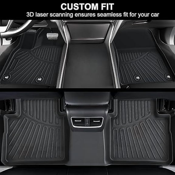 Floor Mats & Cargo Liner for 2021-2024 2025 Nissan Rogue S/SV/SL/Platinum(Not for Sport), Full Set All Weather Heavy Duty TPE Car Trunk Mats Custom Fit Nissan Rogue 2025 Accessories