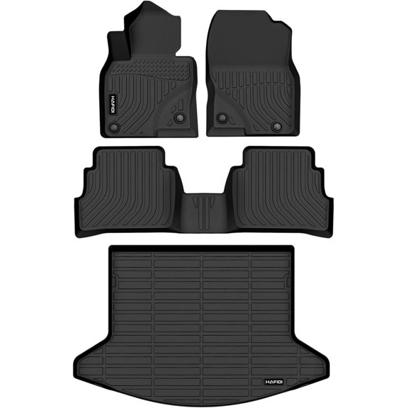 Floor Mats & Cargo Liner Set Fit for 2017-2022 Mazda CX5 All Weather Protection TPE Anti-Slip Automotive Full Set Floor Liners Custom Mazda CX-5 Accessories - Black