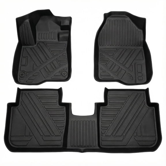 Custom Fit TPE Floor Mats for Honda CRV CR-V 2023 2024 2025 2026 - Waterproof Non Slip Heavy Duty All Weather Liners Front & Rear - Black