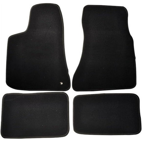 Floor Mats Compatible with 2006-2010 Dodge Charger, 4Dr Factory Fitment Car Floor Mats Front & Rear Nylon by IKON MOTORSPORTS, 2006 2007 2008 2009