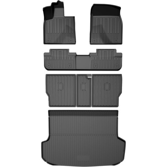 Floor Mats Custom Fit for 2016 - 2022 RX 350 RX 450h(Not for RXL) - All - Weather TPE Accessories Full Sets (Floor Mats + Cargo Liner + Backrest Mat)