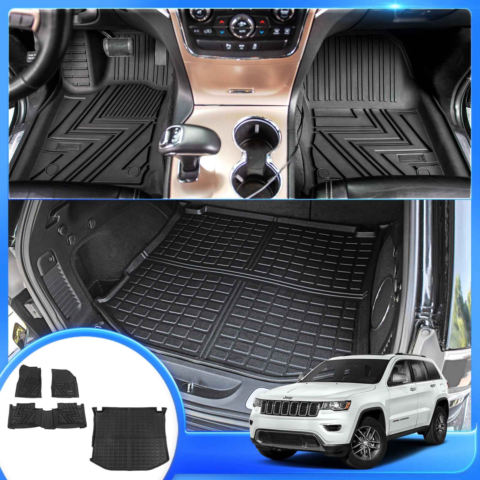 Floor Mats Fit 20112021 Jeep Grand Cherokee 2022 2023 Grand Cherokee WK Trunk Mat Cargo Liner