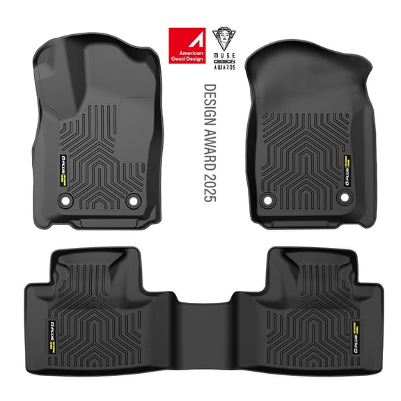 Floor Mats Fit for Dodge Durango 2016-2024 Fit Jeep Grand Cherokee 2016-2021/Cherokee WK 2022 TPE Custom Fit All Weather Protection Floor Liners, 1st & 2nd Row Car Mat Liners 3PCS